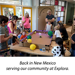 Back in New Mexico serving our community at Explora
