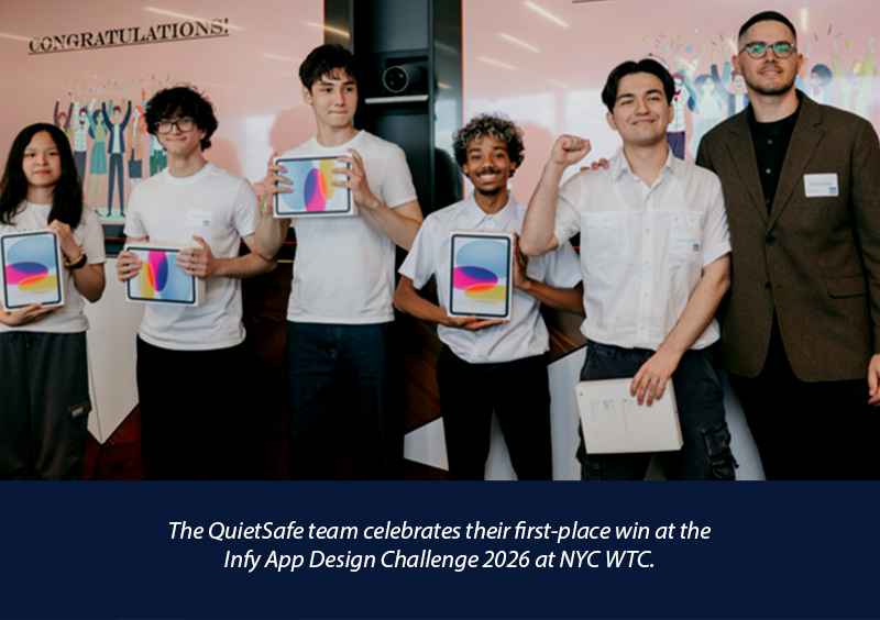 From Classroom Projects to Real-World Impact: A First-Year Win at the Infy App Design Challenge