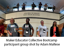 Maker Educator Collective Bootcamp participant group shot by Adam Maltese