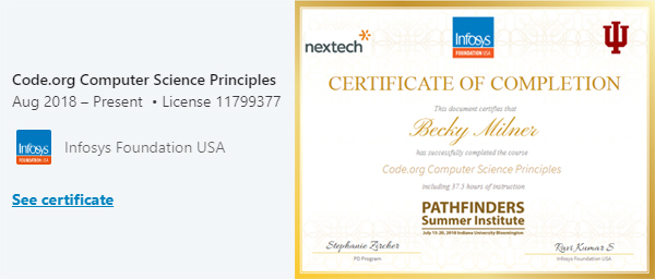 Certificate of Completion