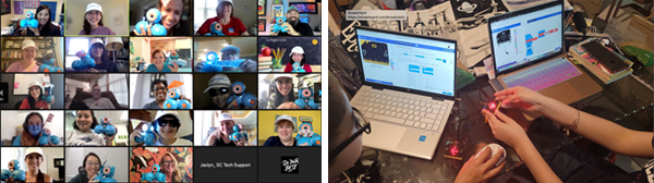A physically distant yet closely connected Pathfinders Summer Institute 2021