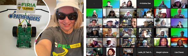 A physically distant yet closely connected Pathfinders Summer Institute 2021