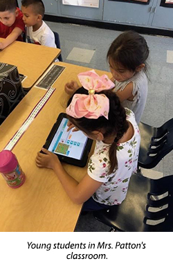 Young students in Mrs. Patton's classroom